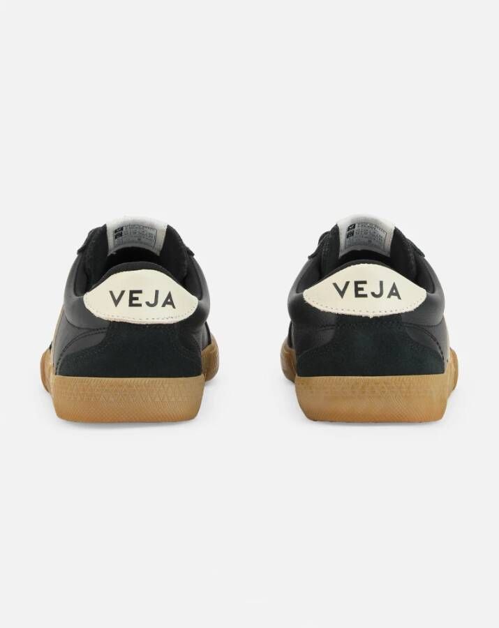 Veja Zwarte Sneakers met Witte Details