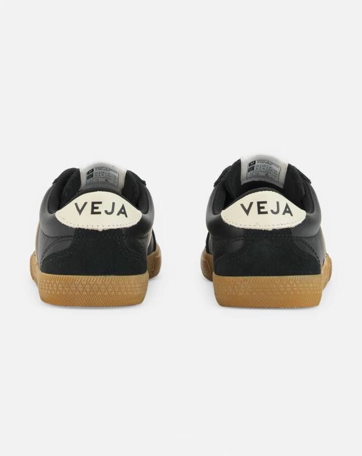 Veja Zwarte Sneakers met Witte Details