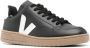 Veja V-12 Leren Sneakers Zwart Wit Black Heren - Thumbnail 12