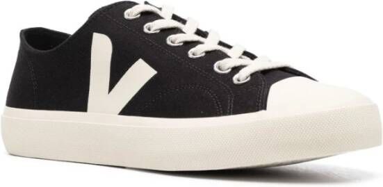 Veja Zwarte Wata II Pierre Canvas Sneakers Zwart Heren