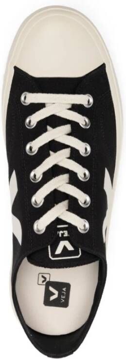 Veja Zwarte Wata II Pierre Canvas Sneakers Zwart Heren