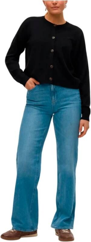 Vero Moda Bootcut Jeans met hoge taille en knoopsluiting