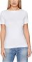 Vero Moda Witte Top met Boot Hals en Korte Mouwen - Thumbnail 2