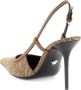 Versace Beige Platte Schoenen met Allover Slingback Ontwerp Beige Dames - Thumbnail 4