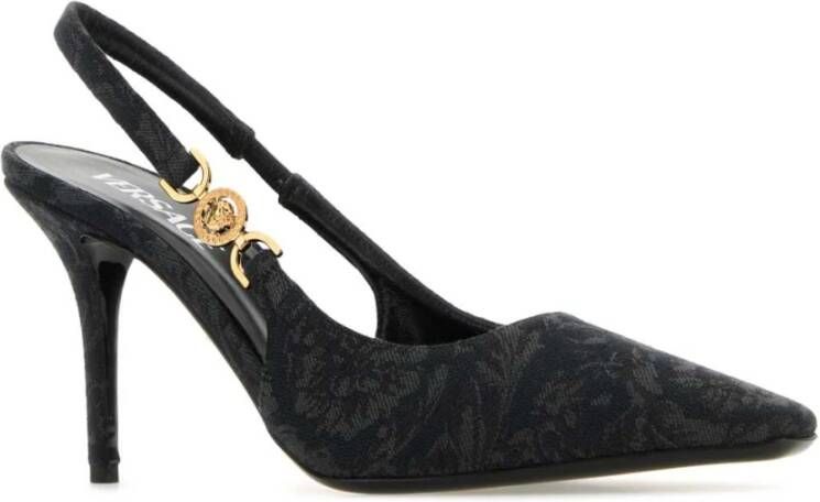 Versace Barocco Jacquard Medusa Pumps Black Dames