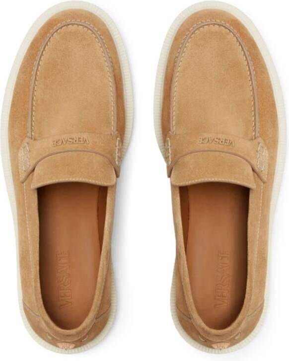 Versace Giuliano Suède Loafers