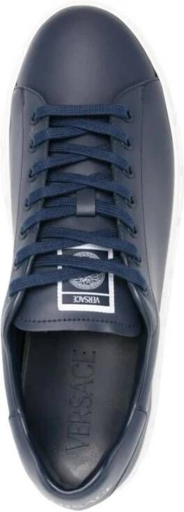 Versace Blauwe Nacht Verantwoordelijke Sneakers Blue Heren