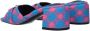 Versace Blauwe Stoffen Sandaal met Voordetail - Thumbnail 2