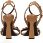 Versace Bruin Leren Stiletto Hakken Sandalen - Thumbnail 2