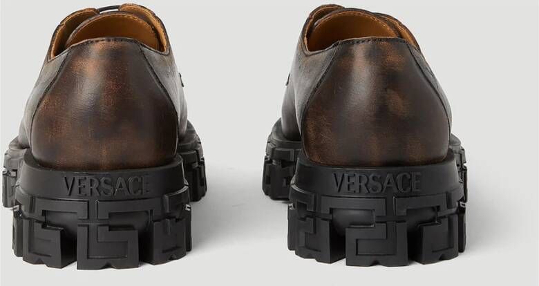 Versace Business Shoes Brown Heren