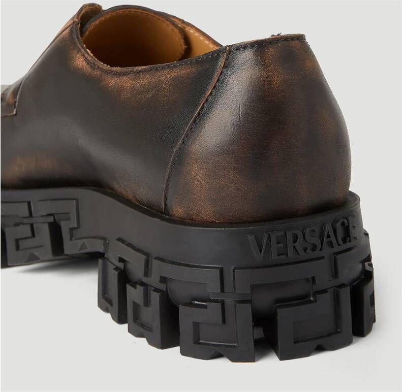 Versace Business Shoes Brown Heren