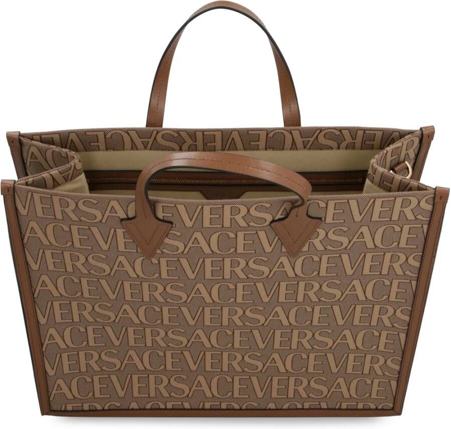 Versace Canvas en leren boodschappentas