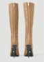 Versace Kniehoge laarzen uit de 'La Vacanza' collectie. Bruin Dames - Thumbnail 9