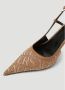 Versace Beige Platte Schoenen met Allover Slingback Ontwerp Beige Dames - Thumbnail 6