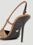 Versace Beige Platte Schoenen met Allover Slingback Ontwerp Beige Dames - Thumbnail 7