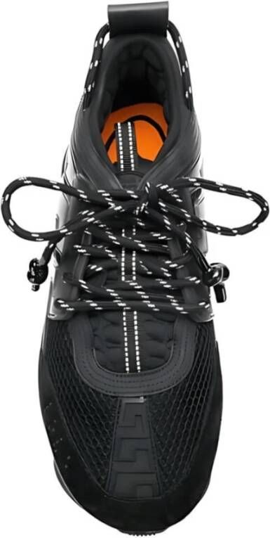 Versace Chain Reaction Zwarte Sneakers Moderne Luxe