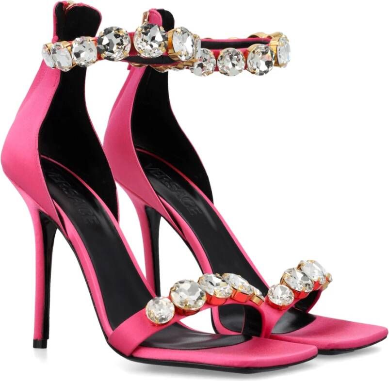 Versace Dames Schoenen Gesloten Fuchsia Aw23 Pink Dames
