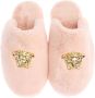 Versace Faux Fur Slides Sandalen - Thumbnail 2