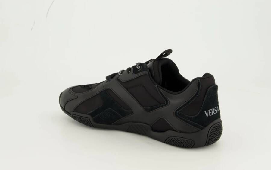 Versace Galaxia Leren Mand Voorjaar-Zomer 2025 Black Heren