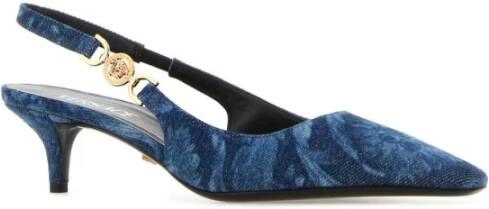 Versace Geborduurde Denim Pumps