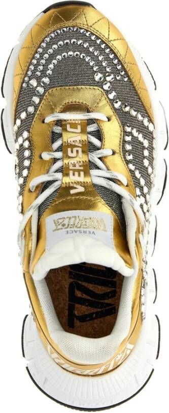 Versace Gelamineerde leren sneaker