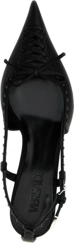 Versace Gevlochten Front Slingback Sandalen