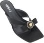 Versace Gianni Ribbon Thong Mules Black Dames - Thumbnail 5