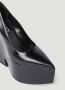 Versace Gladde Graan Platform Hakken Black Dames - Thumbnail 5