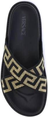 Versace Greca Motief Leren Sandalen