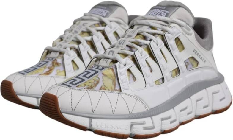 Versace Greca-patroon lage top sneakers White Heren