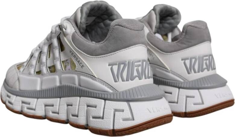 Versace Greca-patroon lage top sneakers White Heren