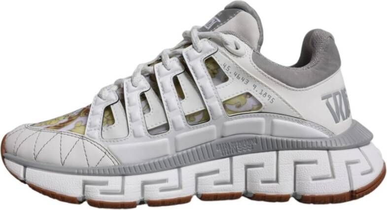 Versace Greca-patroon lage top sneakers White Heren