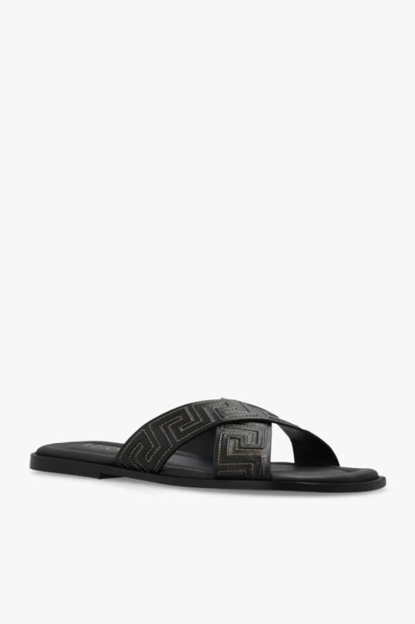 Versace Greca sandalen Zwart Heren