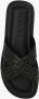 Versace Zwarte Sandaal Regular Fit Geschikt voor Warm Klimaat 100% Leer Black Heren - Thumbnail 8