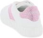 Versace Witte Roze Leren Sneakers La Greca White Dames - Thumbnail 4