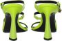 Versace Groene Leren Stiletto Hakken Sandalen - Thumbnail 2