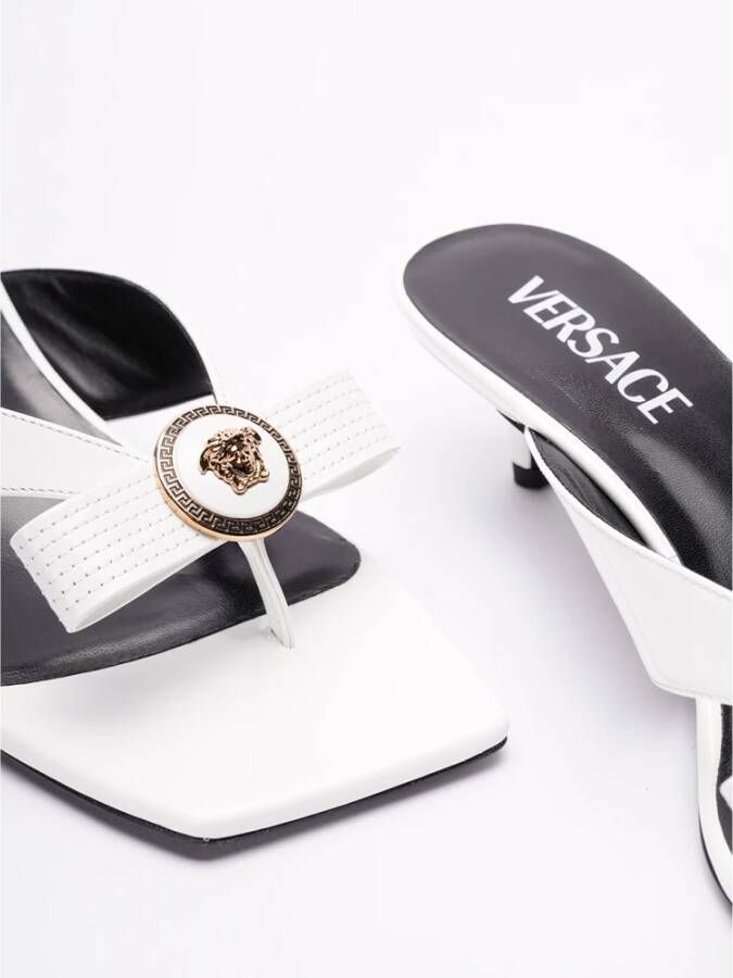 Versace Heeled Mules White Dames