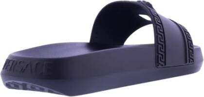 Versace Heren Rubber Pool Slides Black Heren