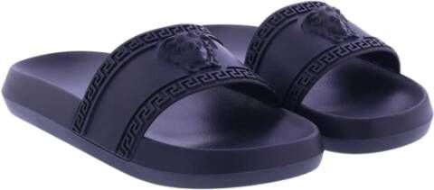 Versace Heren Rubber Pool Slides Black Heren