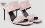Versace Jacquard Muiltjes met Stiletto Hak Pink Dames - Thumbnail 2