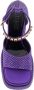 Versace Paarse satijnen Medusa Aevitas sandalen Purple Dames - Thumbnail 3