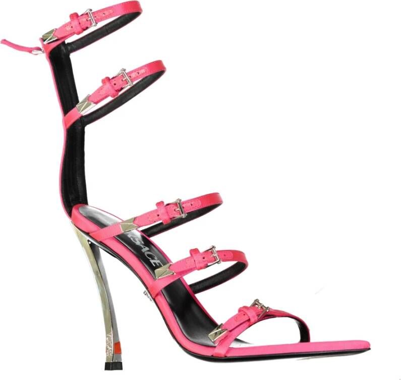Versace High Heel Sandals Roze Dames