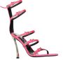 Versace Zijden Sandalen met Puntneus en Meerdere Gespen - Thumbnail 2