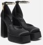 Versace Zwarte pumps van kalfsleer met Medusa-details Black Dames - Thumbnail 15