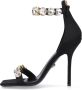 Versace Satin Sandalen met Kristallen Black Dames - Thumbnail 2