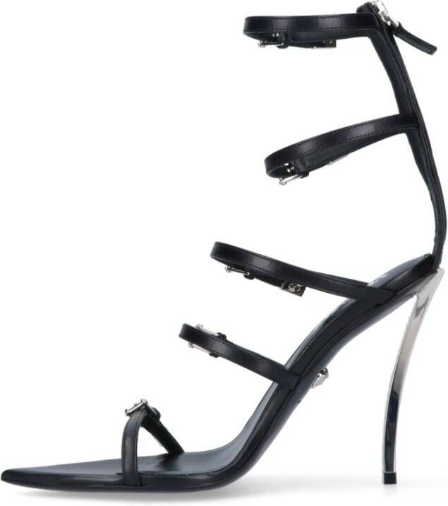 Versace High Heel Sandals Zwart Dames