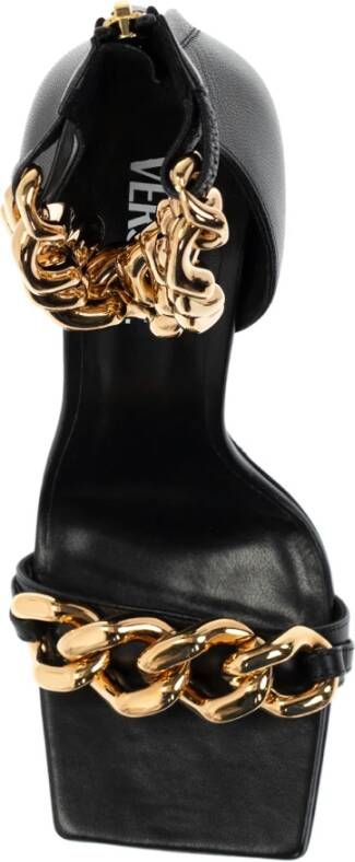 Versace Hoge sandalen met hak 'Medusa' Zwart Dames