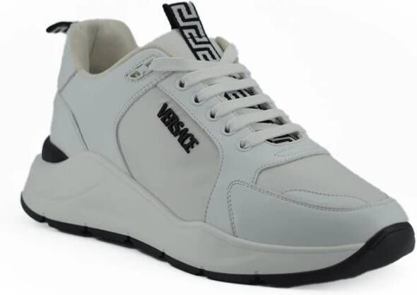 Versace Iconische Medusa Leren Sneakers White Heren