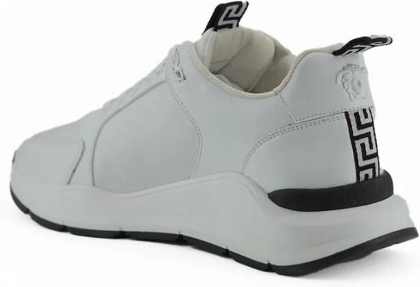 Versace Iconische Medusa Leren Sneakers White Heren