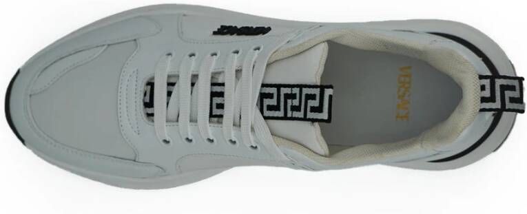 Versace Iconische Medusa Leren Sneakers White Heren